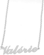 Ewena Steel necklace with the name Valérie silver - Chain Necklace