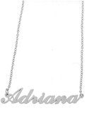Ewena Steel chain with the name Adriana silver - Chain Necklace