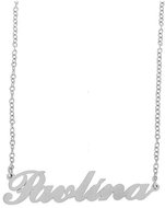 Ewena Steel chain with the name Pavlina silver - Chain Necklace