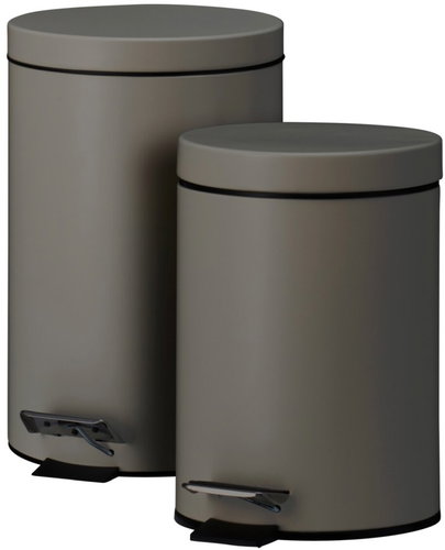 Excellent KO-C88000080 2× Pedal Bin 12L and 3L Brown - Rubbish Bin - Main image