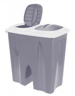 Excellent (KO-Y54230710seda) for sorted waste 2 × 25L grey - Rubbish Bin