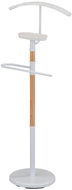 EXCELLIANCE Němý sluha kovový bílý 110 cm - Stojan na oblečení