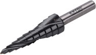 EXTOL INDUSTRIAL Step drill bit with chip breaker, 3-12mm/in 1mm steps, HSS-Co 8701190 - Drill Bit