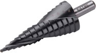 EXTOL INDUSTRIAL Step drill bit with chip breaker, 4-32mm/by 2mm, HSS-Co 8701194 - Drill Bit