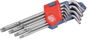 EXTOL PREMIUM 6601 L-csavarkulcsok TORX, 10-50 - Torx kulcs készlet