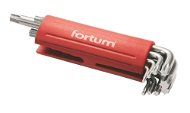FORTUM L-kľúče TORX, 10 – 50, 4710300 - Sada torx kľúčov
