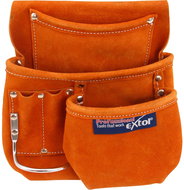 EXTOL PREMIUM Leather tool belt, 3 pockets - Tool Belt