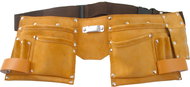 EXTOL CRAFT Leather tool belt, 6 pockets - Tool Belt