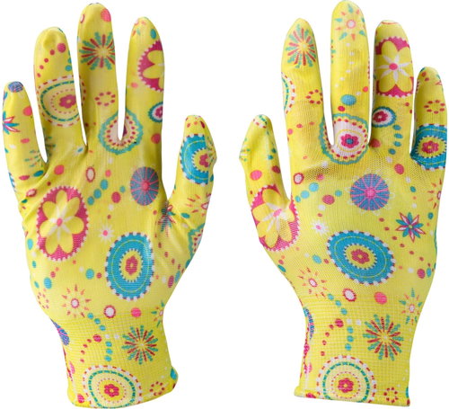 EXTOL PREMIUM Garden gloves polyester, semi-wetted in nitrile, size 9" - Work Gloves - Main image