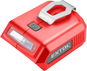 EXTOL PREMIUM Nabíječka aku pro USB zařízení, se světlem, SHARE20V, bez baterie, 5V/ 2A, 8891896 - Powerbanka