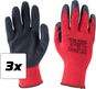 Pracovní rukavice EXTOL PREMIUM Rukavice bavlněné polomáčené v latexu, velikost 9", sada 3 ks - Pracovní rukavice