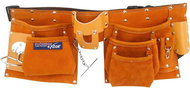 Extol Premium 420, leather, 9 pockets - Tool Belt