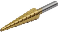 Extol Craft 20051 diameter 4-12 mm, graduation 1 mm, 9 holes, shank diameter 6 mm, length 69 mm, TiN - Drill Bit