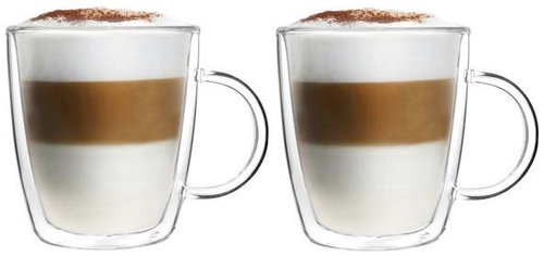 EzyStyle Double wall Latte glasses 180ml, 2pcs, lower - Glass - Main image