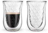 Ezystyle Diamond - Doppelwandige Gläser - 2 Stück - 250 ml - Thermoglas