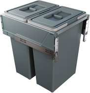 Elletipi BLOCK 2.0 výsuvný vestavný koš 35+35 l - Odpadkový koš