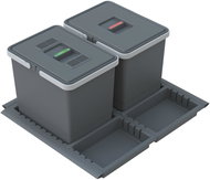 Elletipi METROPOLIS built-in pull-out basket 15+15 l - Rubbish Bin