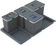 Elletipi METROPOLIS built-in pull-out basket 15+10+10+6 l - Rubbish Bin