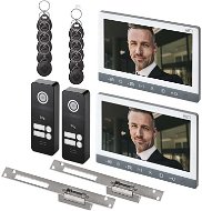 EMOS Videophone Set EM-10AHD with 2 Inputs for 2 Subscribers, 2x Electronic Lock Open/Closed - Video Phone 