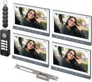 EMOS Videophone Set EM-10AHD for 4 Subscribers with Electronic Open/Closed Lock - Video Phone 