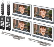 EMOS Sada videotelefonu EM-10AHD se 2 vstupy pro 4 účastníky - Videotelefon