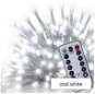 EMOS LED Christmas icicles, 5 m, indoor and outdoor, cool white, remote control, programs, timer - Light Chain