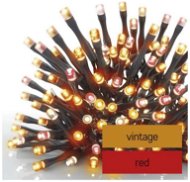 EMOS LED vianočná reťaz pulzujúca, 12 m, vonkajšia aj vnútorná, vintage/červená - Svetelná reťaz