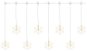 EMOS LED Weihnachtsanhänger - Schneeflocken, 45x84 cm, innen und außen, warmweiß, Timer - Lichterkette