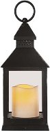 Lampáš EMOS LED dekorácia – lampáš antik čierna blikajúca, 3× AAA, vnútorná, vintage, časovač - Lucerna