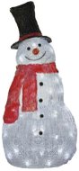 EMOS LED, vianočný snehuliak, 61 cm, vonkajší aj vnútorný, studená biela, časovač - Vianočné osvetlenie
