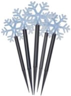 EMOS LED-Weihnachtspinch Schneeflocken, 30 cm, 3x AA, innen und außen, kaltweiß, Timer - Weihnachtsbeleuchtung