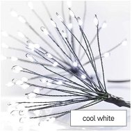 EMOS LED fényfüzér – fürtök, nano, 5,2 m, beltéri, hideg fehér, időzítő - Fényfüzér