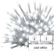 EMOS Štandard LED spojovacia reťaz blikajúca – cencúle, 2,5 m, vonkajšia, studená biela - Svetelná reťaz