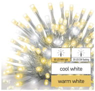 EMOS Standard LED chain flashing - icicles, 2,5 m, outdoor, warm/cold white - Light Chain