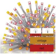 EMOS Standard LED spojovací řetěz pulzující – rampouchy, 2,5 m, venkovní, červená/vintage - Světelný řetěz