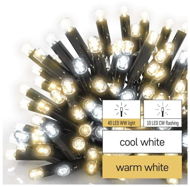 EMOS Profi LED spojovacia reťaz preblikávajúca – cencúle, 3 m, vonkajšia, teplá/studená biela - Svetelná reťaz