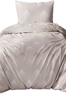 4sleep Bavlněný satén 140 × 200, 70 × 90, Kostka béžová 5079A - Bed Linen