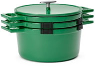 FABINI Sada litinového nádobí Mattia 3.0 Standard, 26 cm, 4 díly, stohovatelná, lesklá zelená - Cookware Set