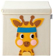 Lifeney Box úložný s víkem ŽIRAFA, 33 × 33 × 33 cm - Úložný box