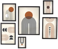 Factory Fotorámeček MOKA, 5 velikostí, 6 fotek, černý - Fotorámeček