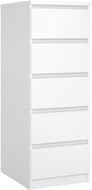 FALCO Komoda SIMPLICITY 233 bílý lesk - Komoda