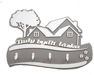 Falixen - Keyring "Here lives love" grey - Key Holder