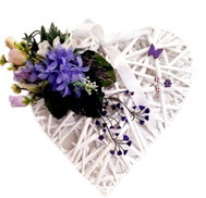 Falixen - Decorative heart - white-1 - Decoration