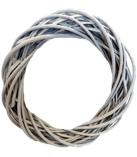 Falixen - Wicker wreath grey 35cm - Decoration - Main image