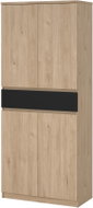 FALCO Simplicity 210 shoe cabinet jackson hickory/matt black - Shoe Rack