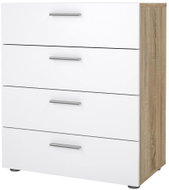 FALCO Pedro 501 Chest of Drawers Sonoma Oak/White Gloss - Chest of Drawers