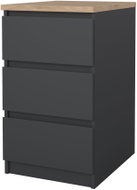 FALCO Komoda Simplicity 237 šedá/jackson hickory - Chest of Drawers