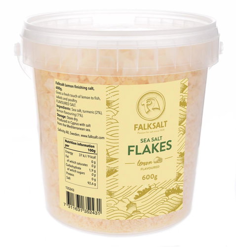 FALKSALT Mořská vločková sůl citronová, 600 g - Spices - Main image