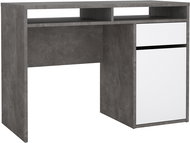 FALCO Felix 488, beton / bílý lesk - Psací stůl