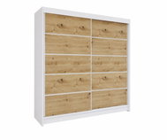 Falco Taisa IV 180cm White/Artisan Oak - Wardrobe